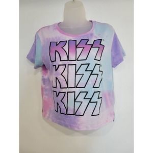 KISS Crop Top Shirt Women Size Medium